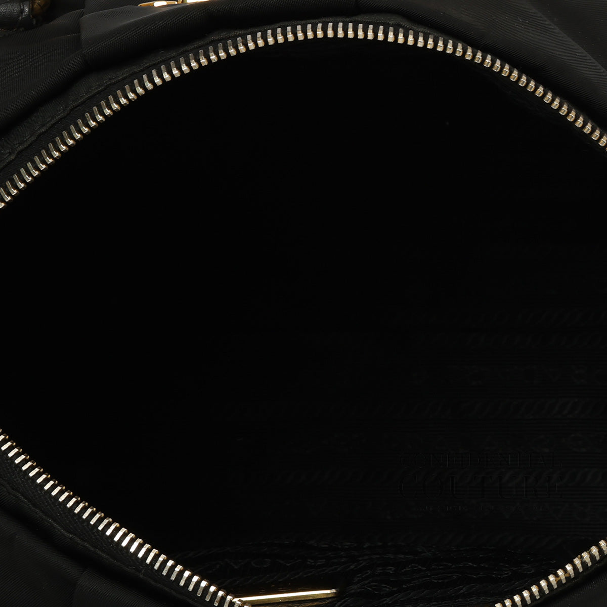 Black Tessuto Fiocco Nylon Handbag