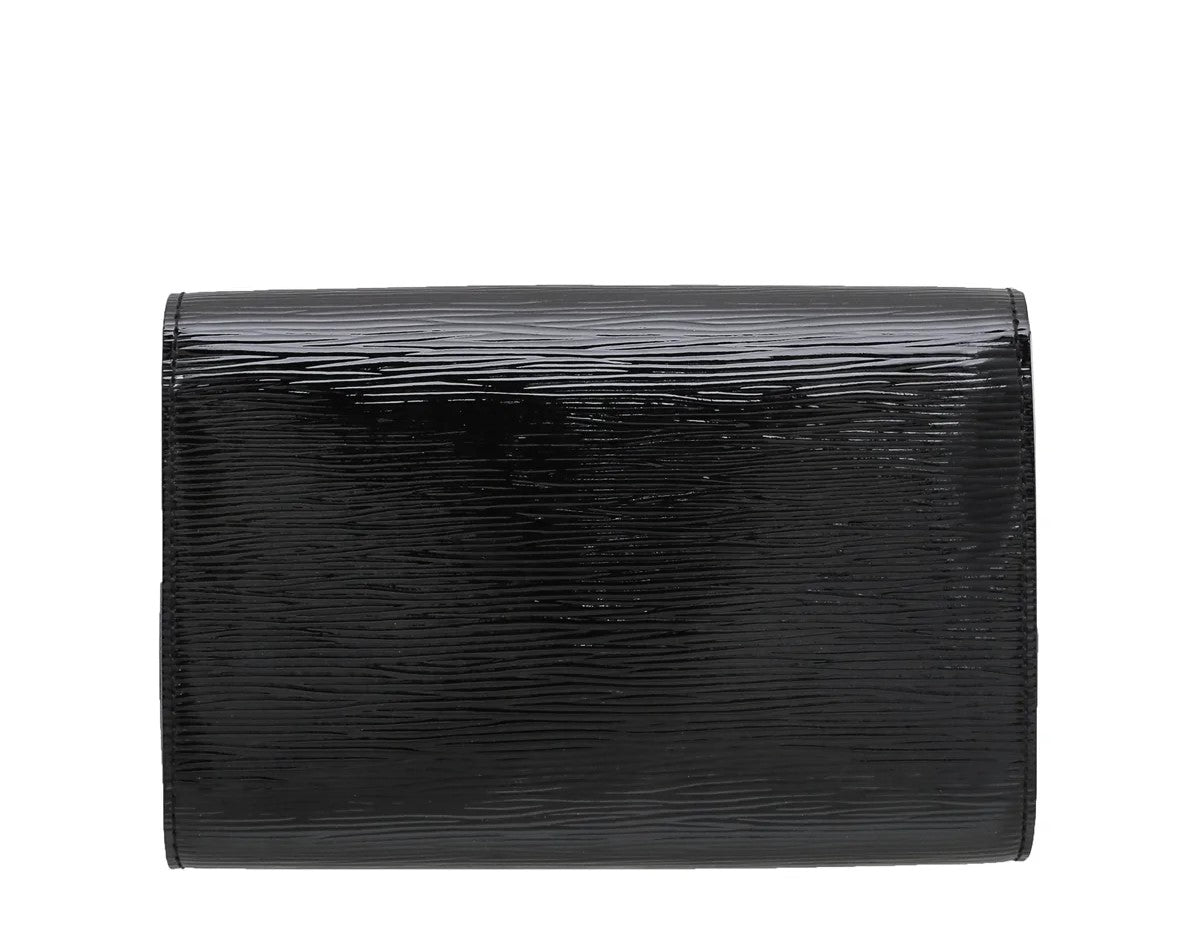 Black Electric Epi Leather Louise PM Bag