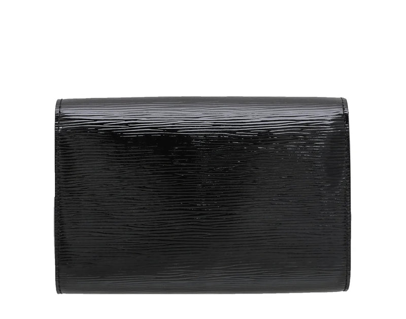 Black Electric Epi Leather Louise PM Bag