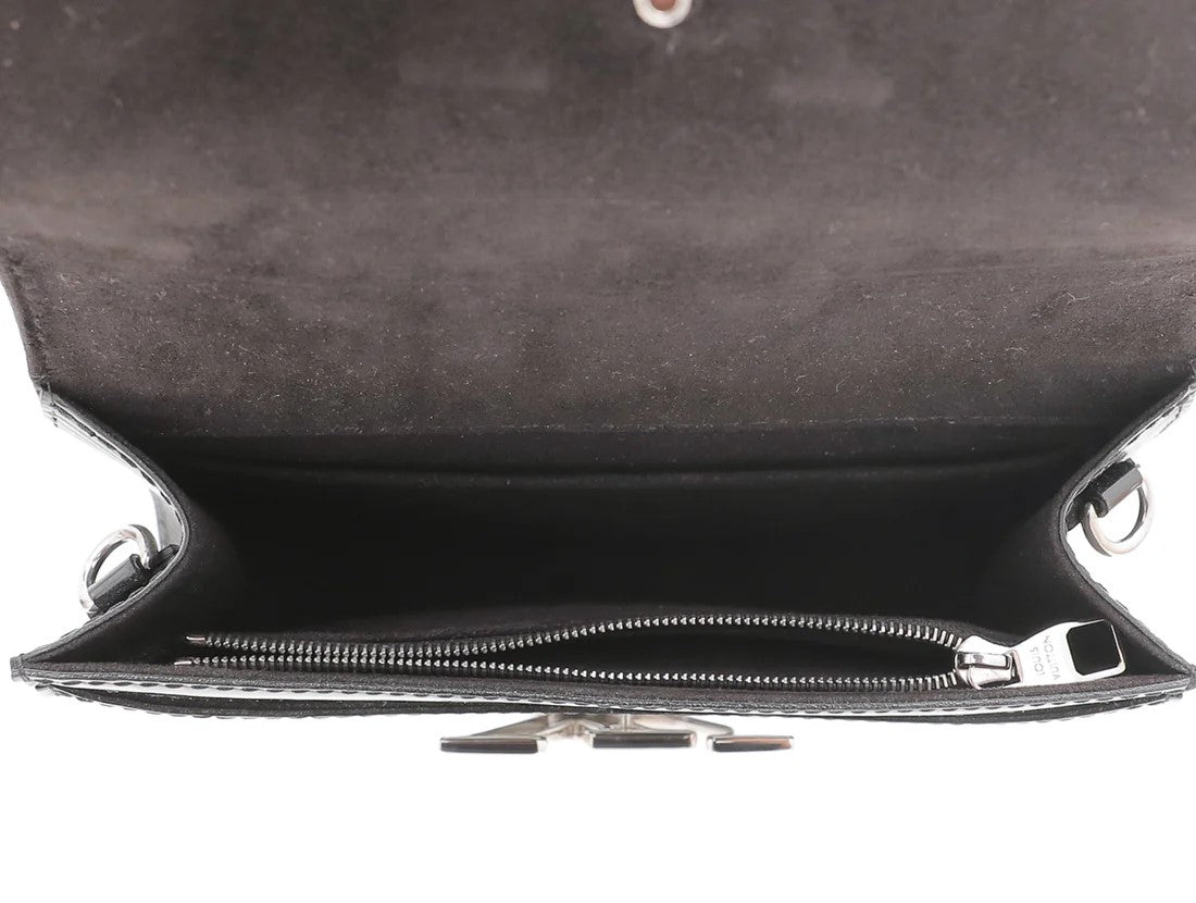 Black Electric Epi Leather Louise PM Bag