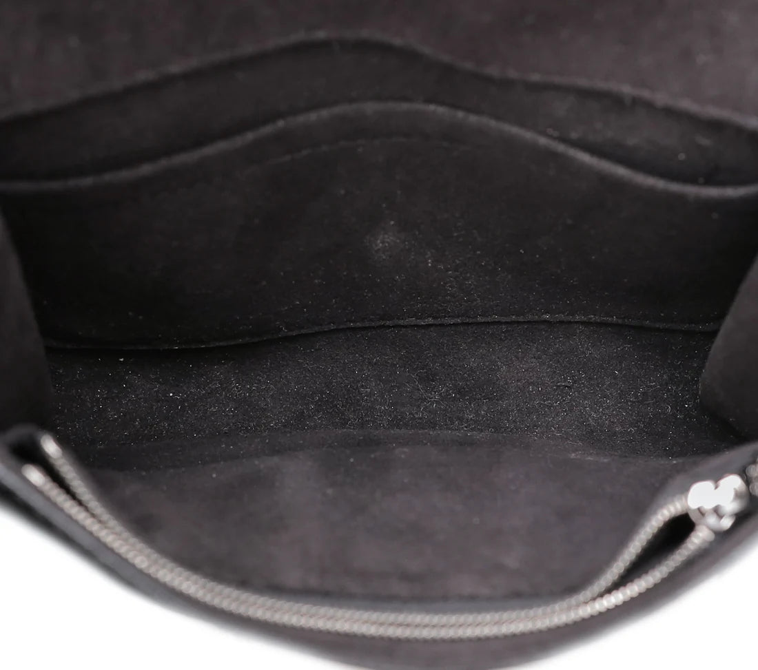 Black Electric Epi Leather Louise PM Bag