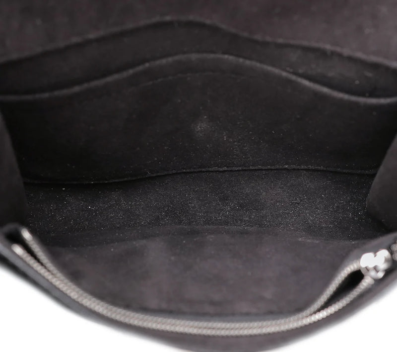 Black Electric Epi Leather Louise PM Bag