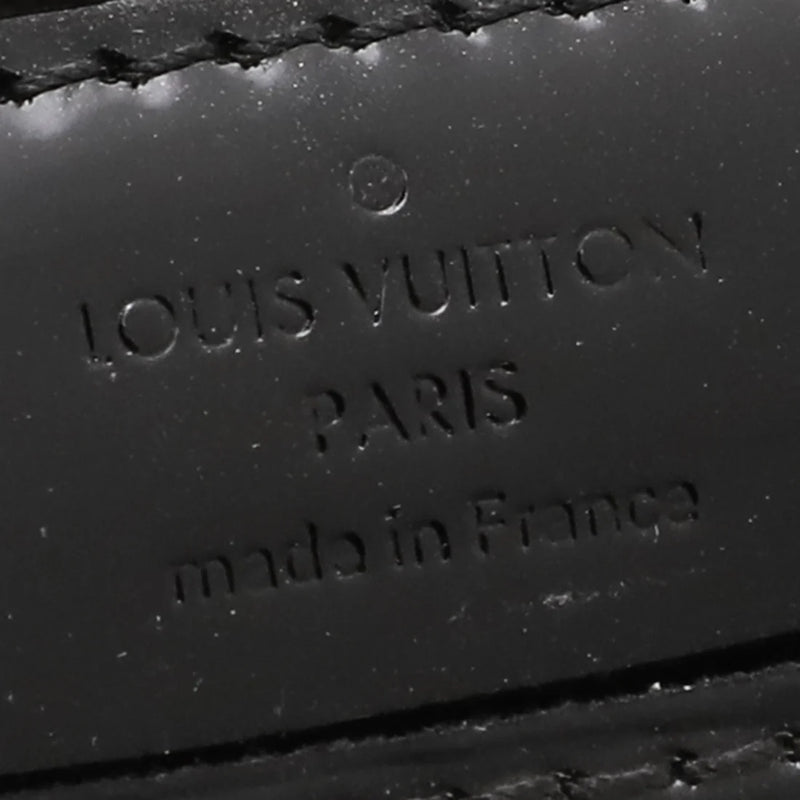 Black Electric Epi Leather Louise PM Bag