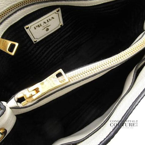 Shop Pre-Loved Prada Vitello Phenix White Bag – Confidential Couture