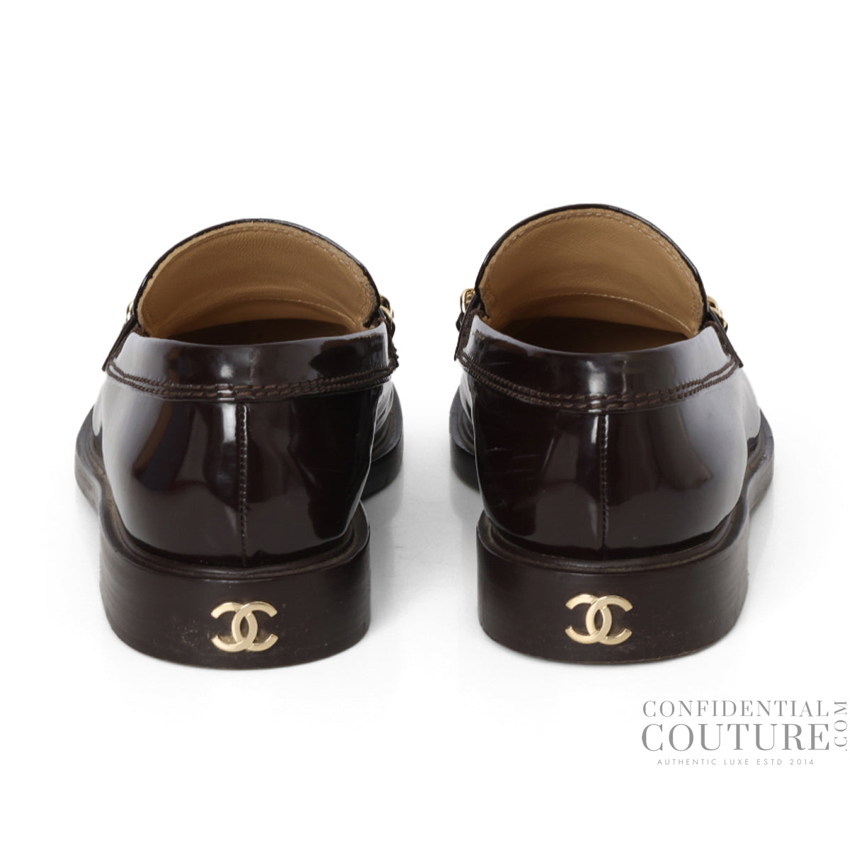 Brown Patent Leather Loafers EU- 39 | US 9 | UK 6.5