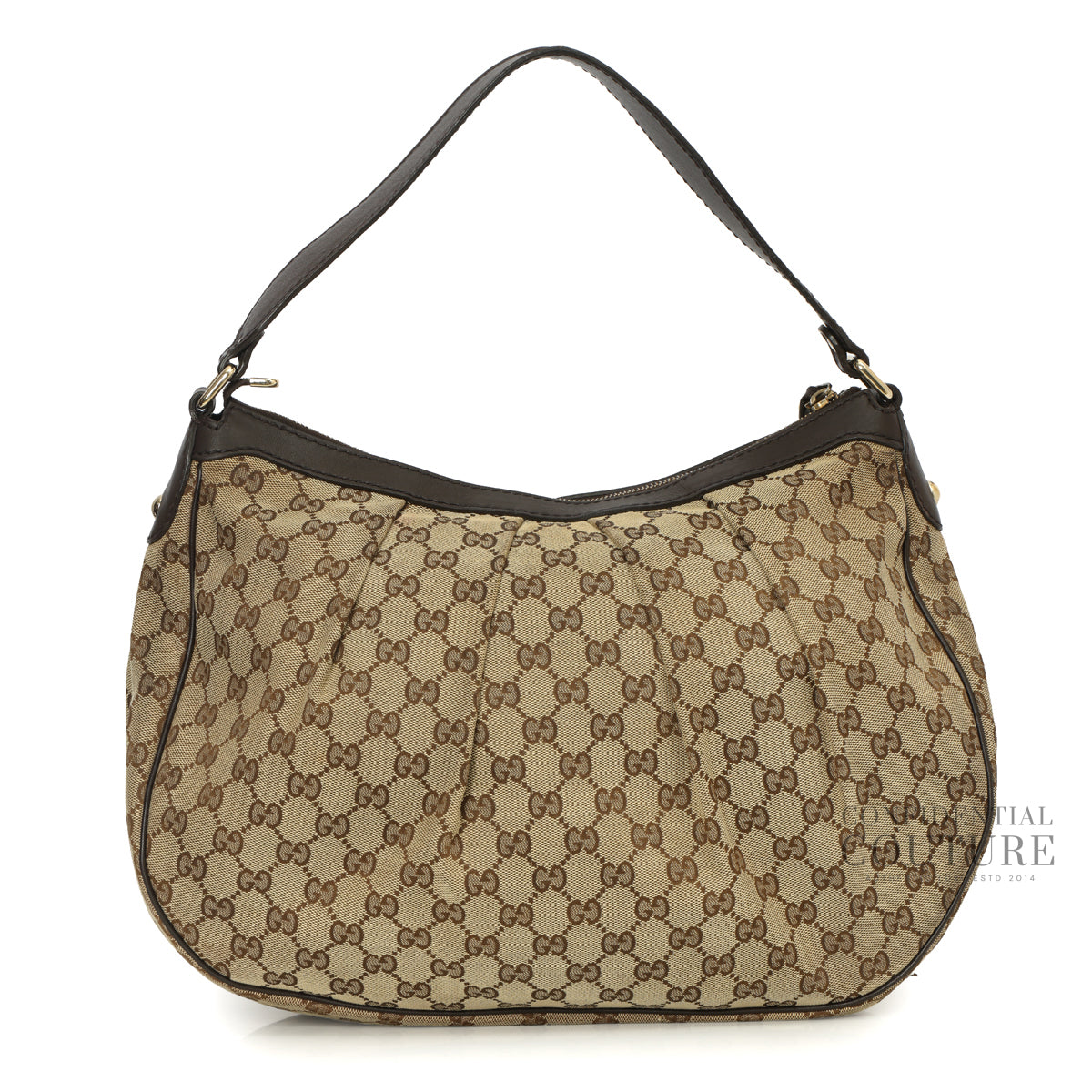 GG Canvas Beige/Ebony Sukey Medium Hobo Bag