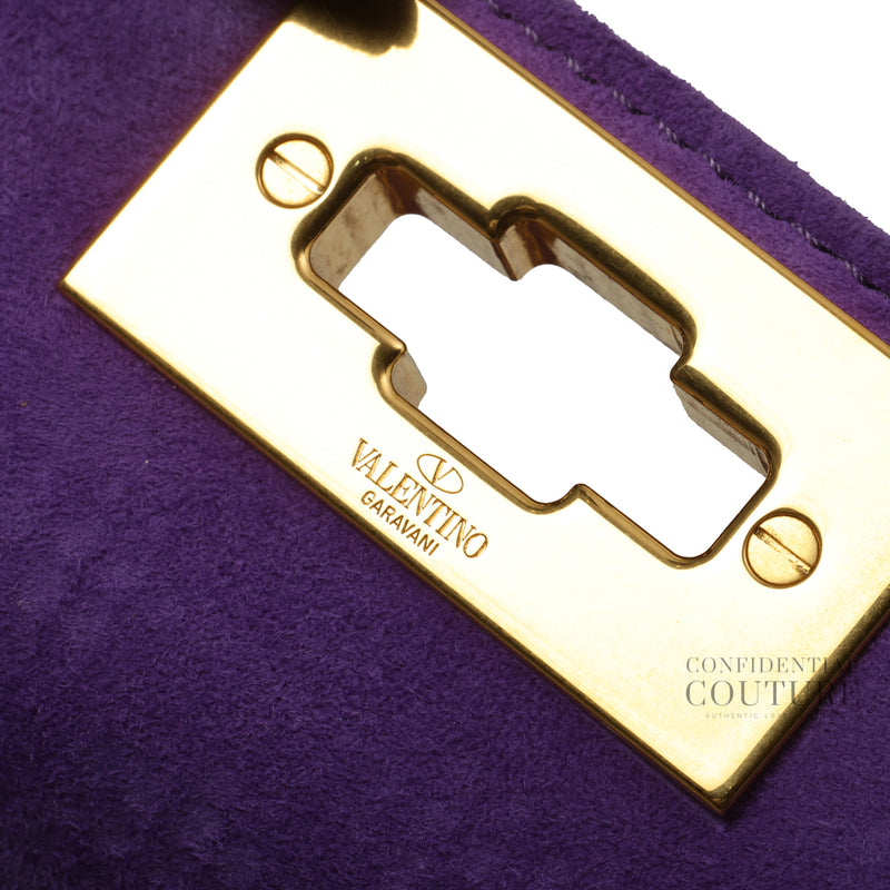 Garavani Roman Stud Medium Chain Bag with Rhinestones