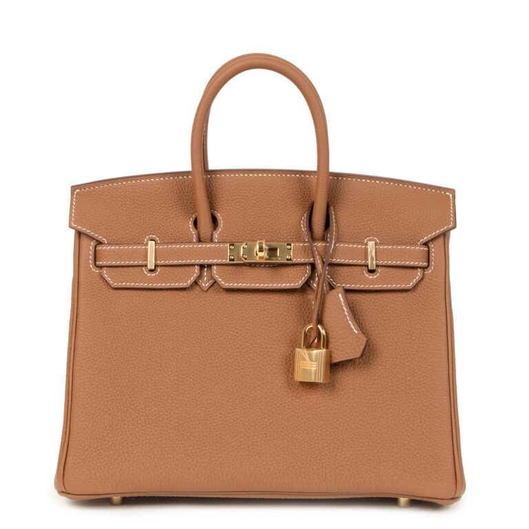 Birkin 25 Gold Togo GHW