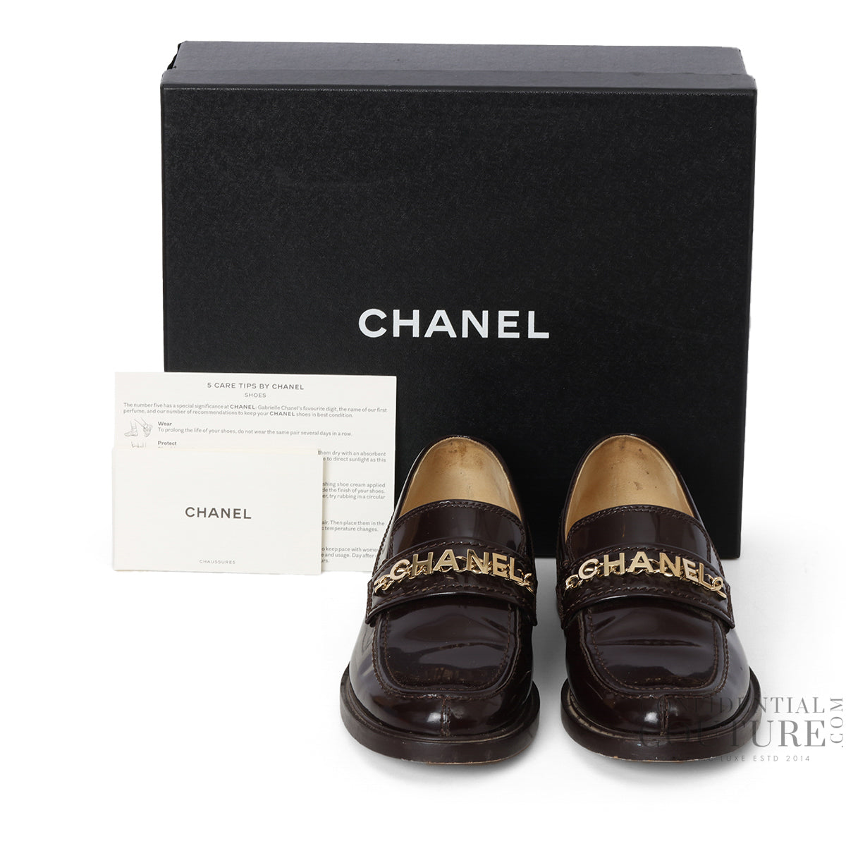 Brown Patent Leather Loafers EU- 39 | US 9 | UK 6.5