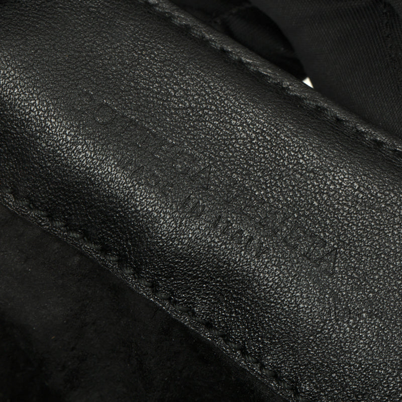 Black Leather Crossbody Messenger Bag