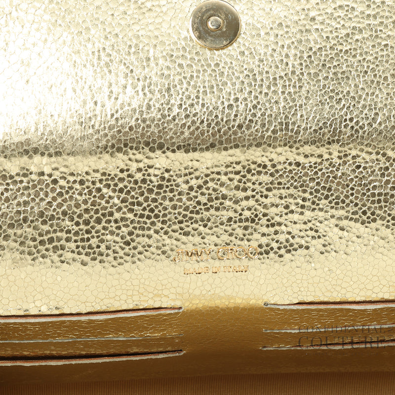Gold Glitter Fabric Tilsa Clutch