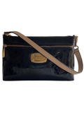 Black Monogram Wristlet