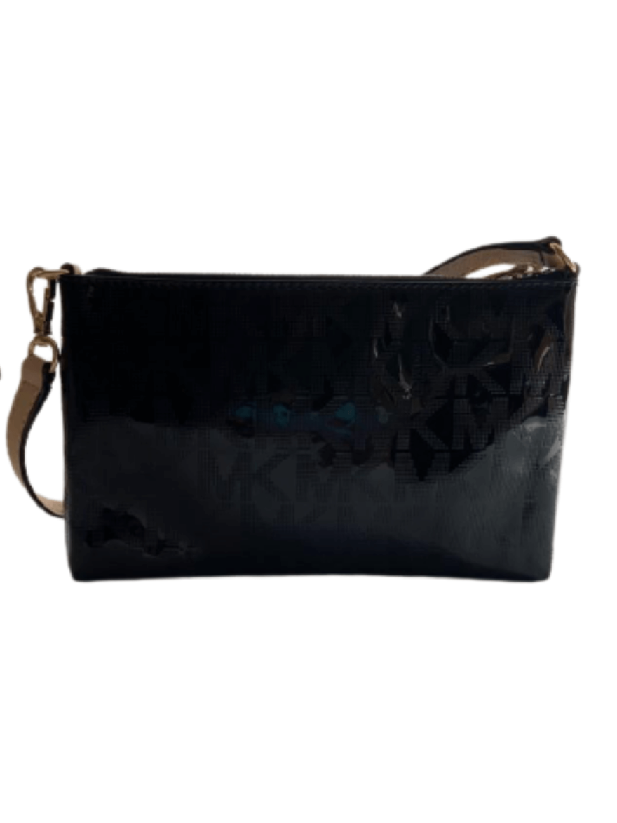 Black Monogram Wristlet