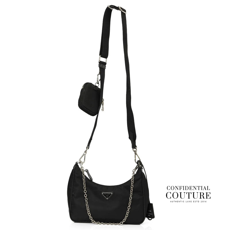 Re-Edition 2005 Re-Nylon Black Bag