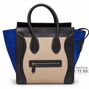 Tricolor Mini Luggage Tote
