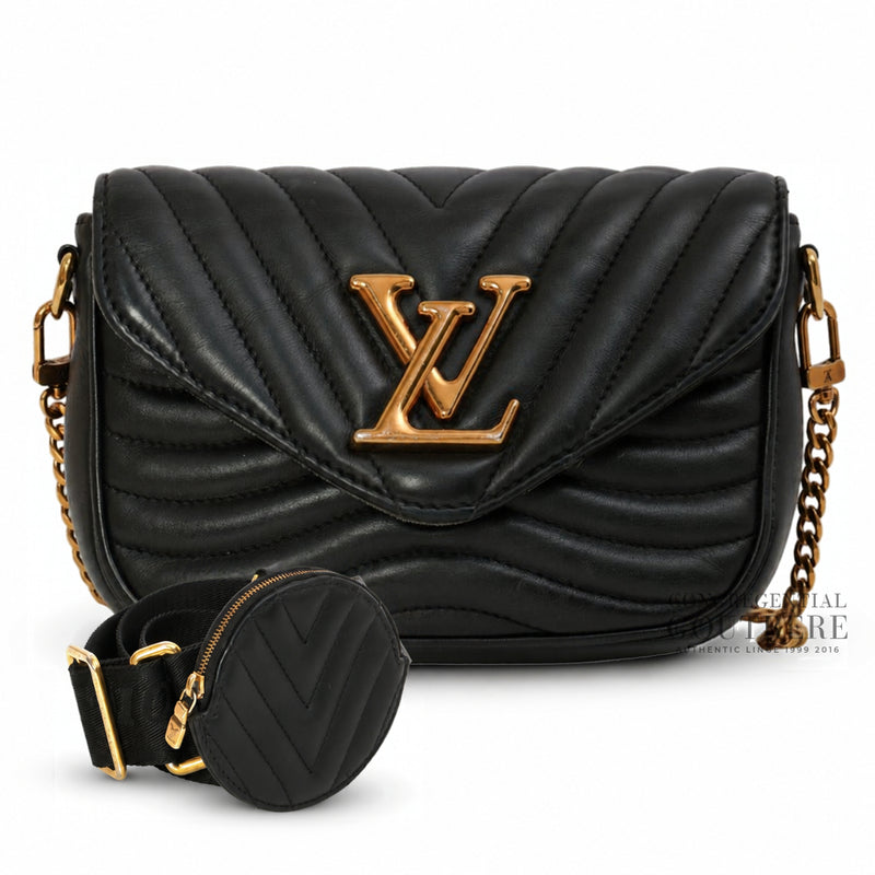 Black New Wave Multi Pochette Bag