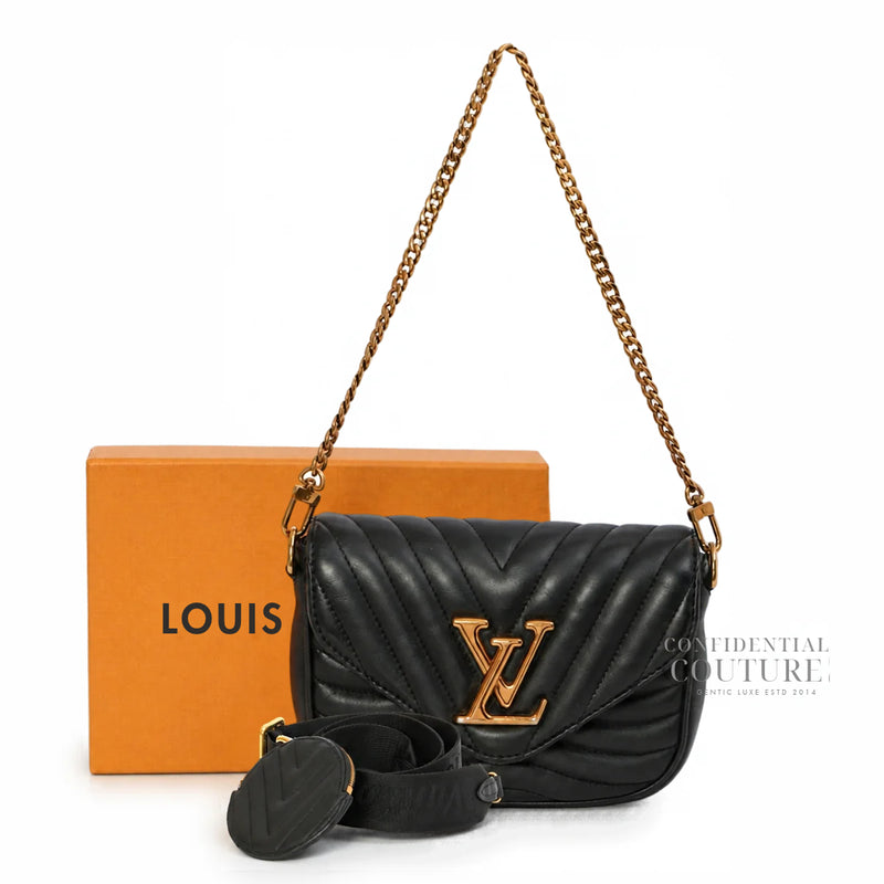 Black New Wave Multi Pochette Bag