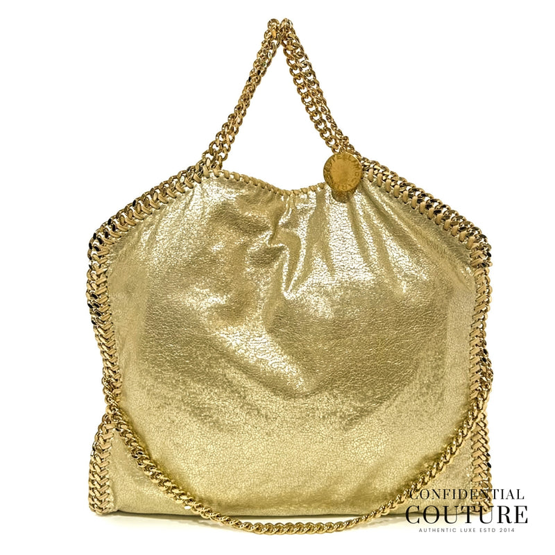 Falabella Foldover - Tote Gold Metaliic Mini Tote