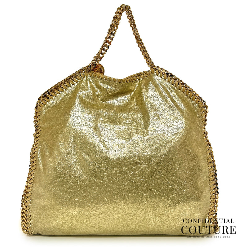 Falabella Foldover - Tote Gold Metaliic Mini Tote