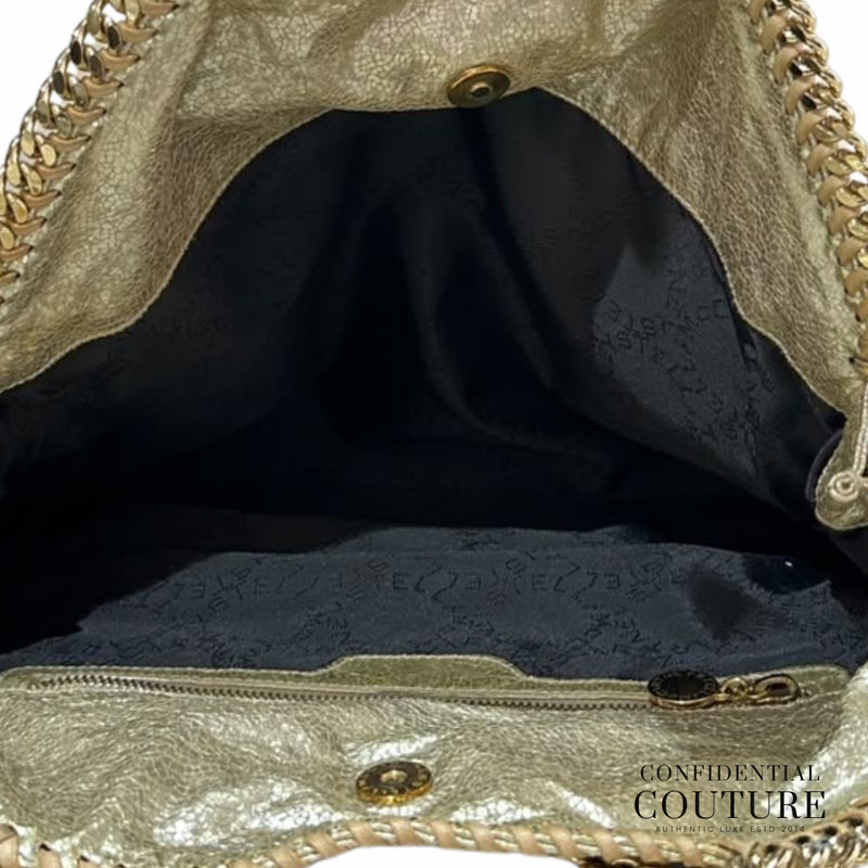 Falabella Foldover - Tote Gold Metaliic Mini Tote