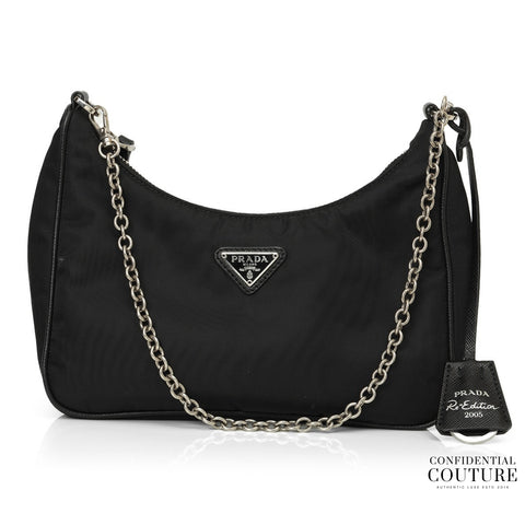 Re-Edition 2005 Re-Nylon Black Bag