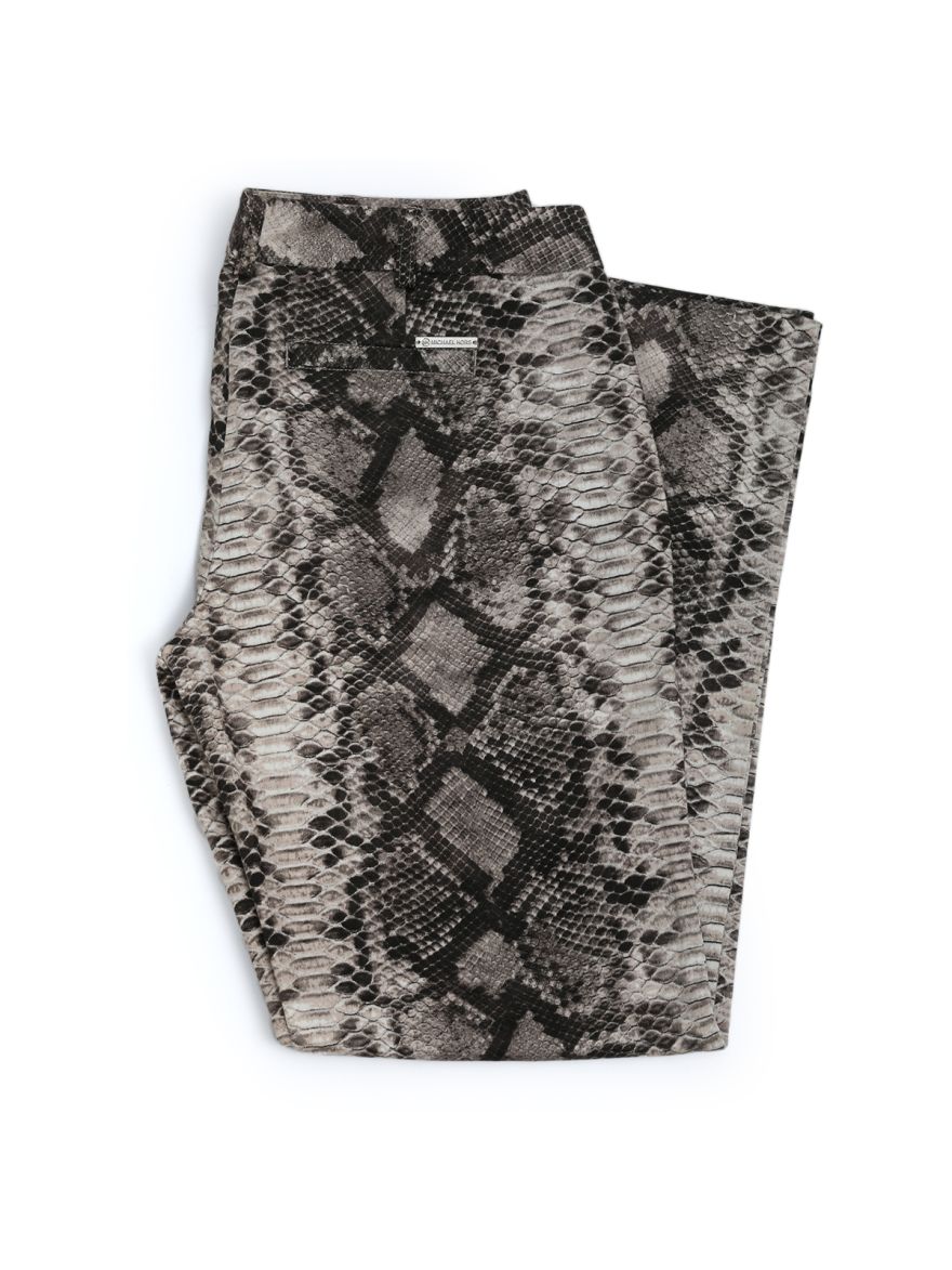 Dusky Brown Printed Velvet Top & Trousers Set