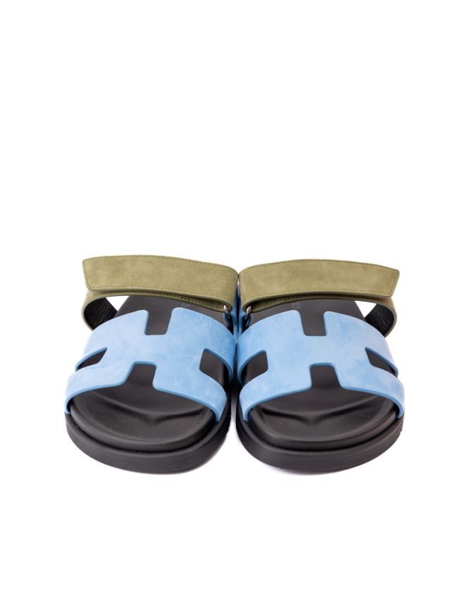 Hermes Chypre Suede Sandals Size: 39