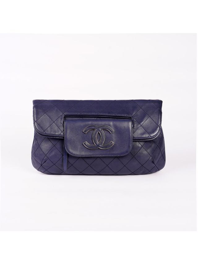 Chanel Fold Over Flap Clutch