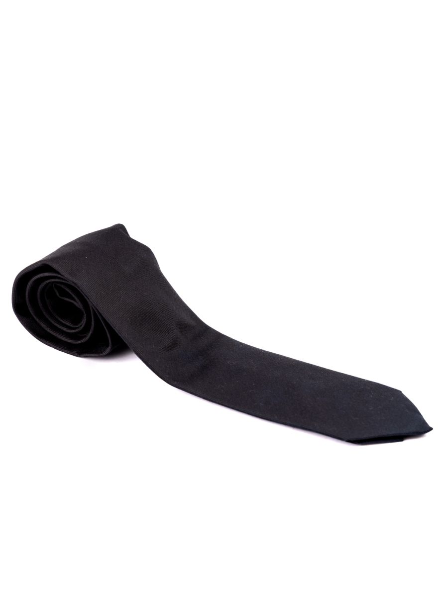 Gucci Black Rib Pattern Tie One Size