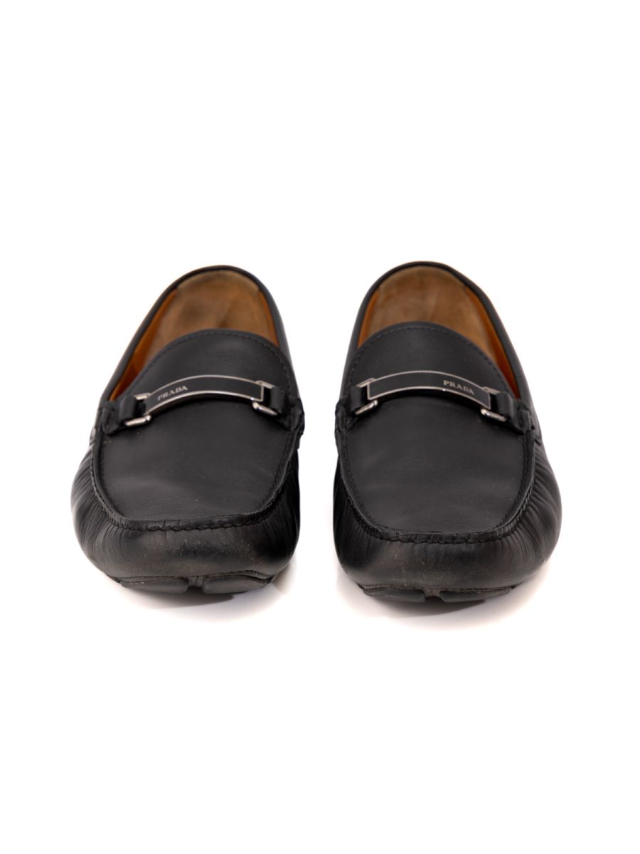 Prada Black Men's Loafers Size: 42