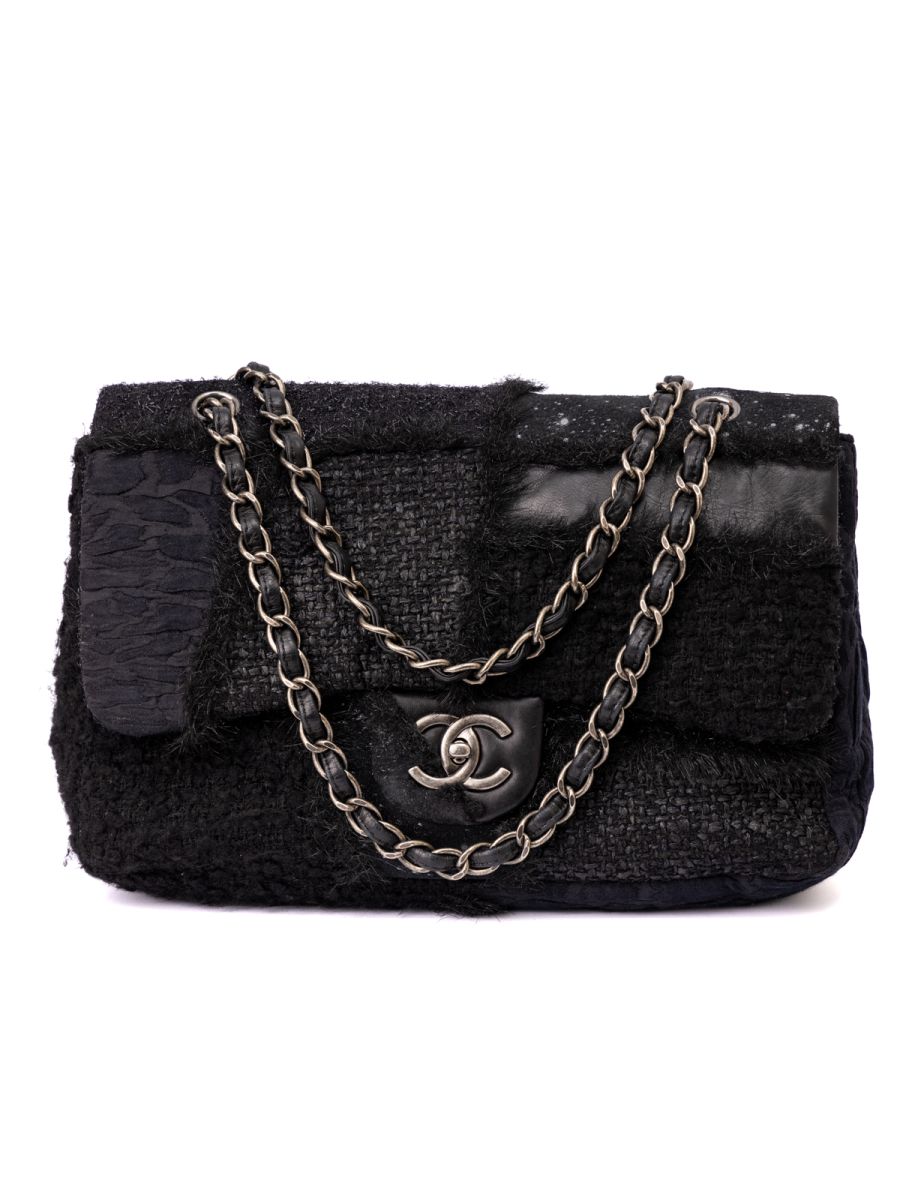 Hand - Bag - Black - Chanel Sequin Embroidered Flap Bag - Caviar - Cosmetic  - CHANEL - Vanity - A01998 – Chanel Pre - Bag - Skin - Owned large Boy  shoulder bag - Bag