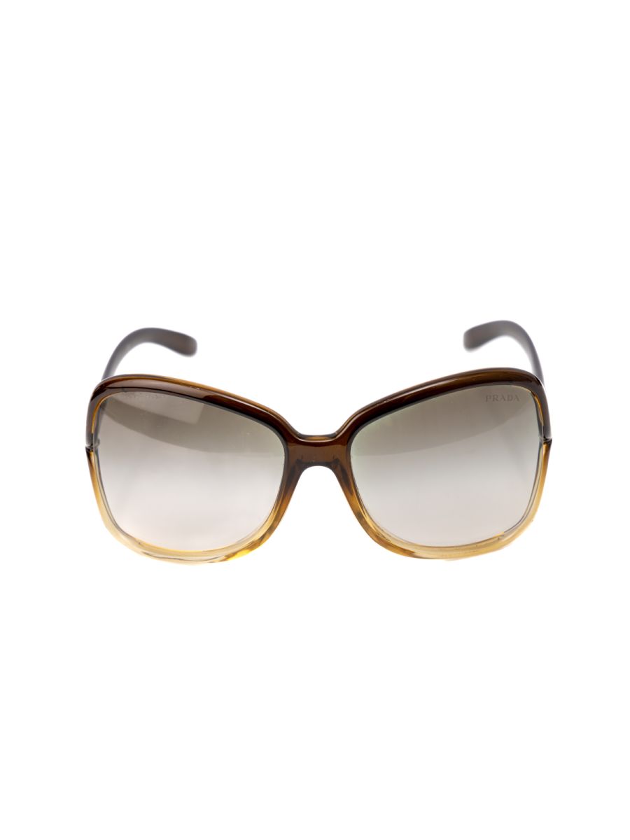 Prada Round Brown Ombre Sunglasses