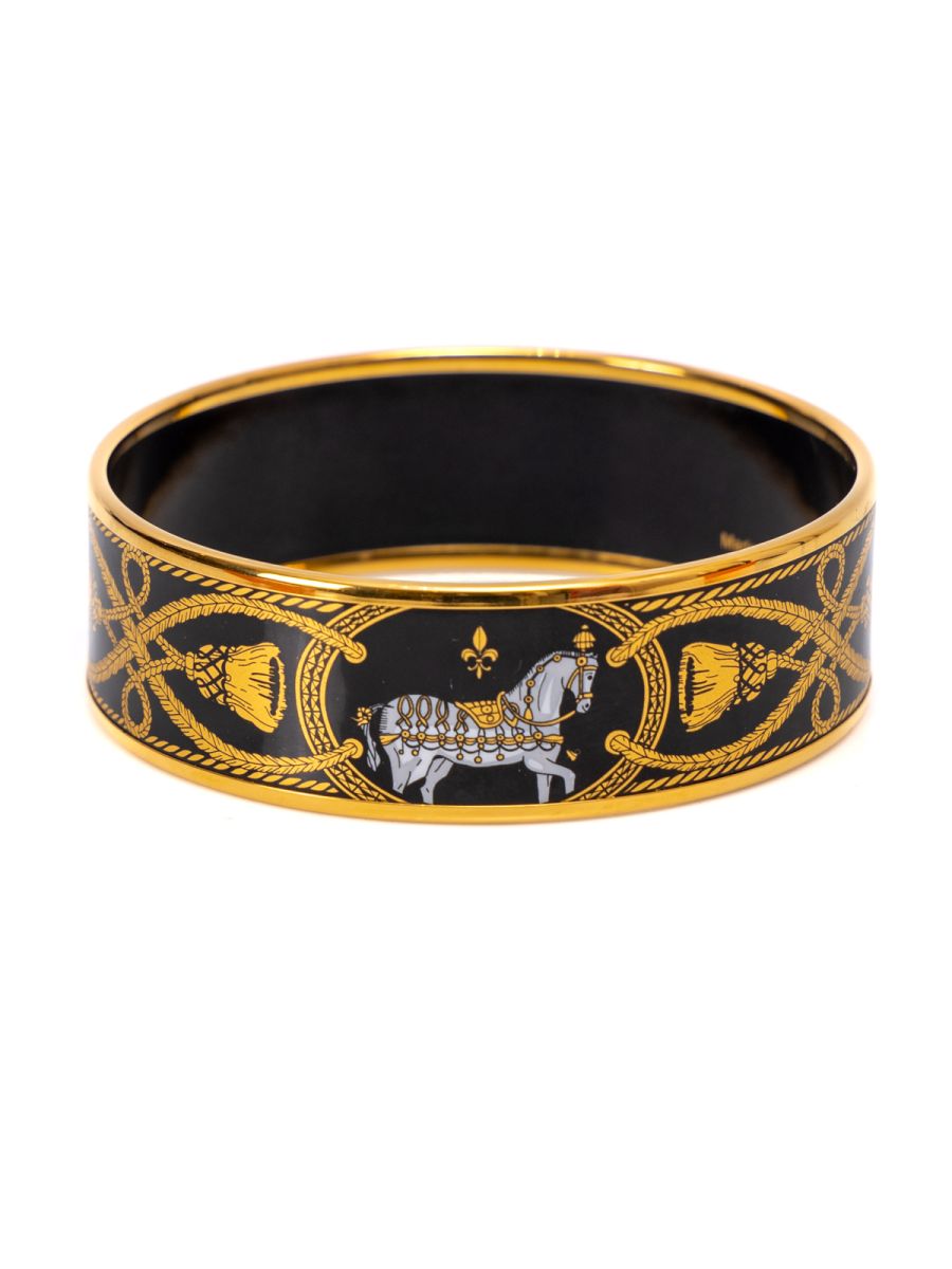 Hermes Grand Apparat Wide Bangle Bracelet