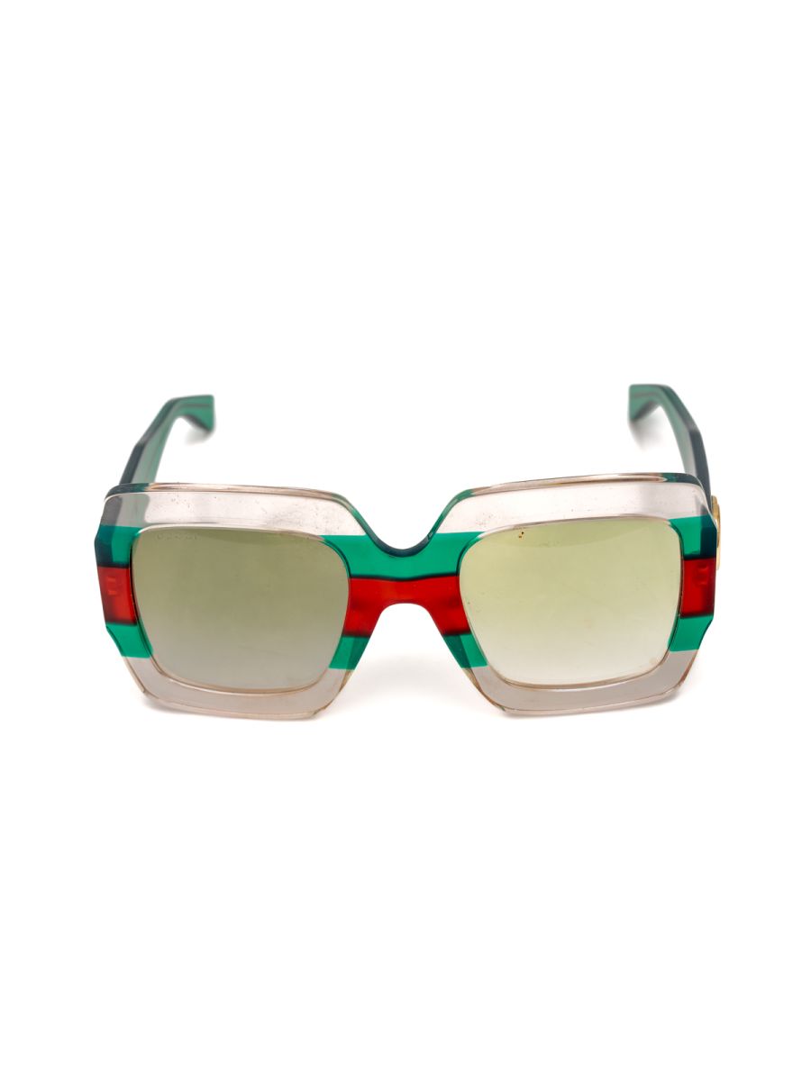 Gucci GG0178S 001 54O25-145 Square Sunglasses Oversize
