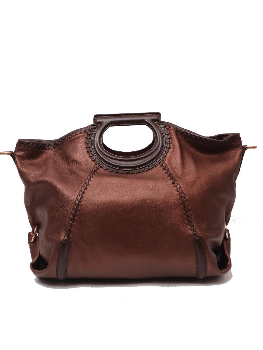 Salvatore Ferragamo Leather W Top Handle Bag