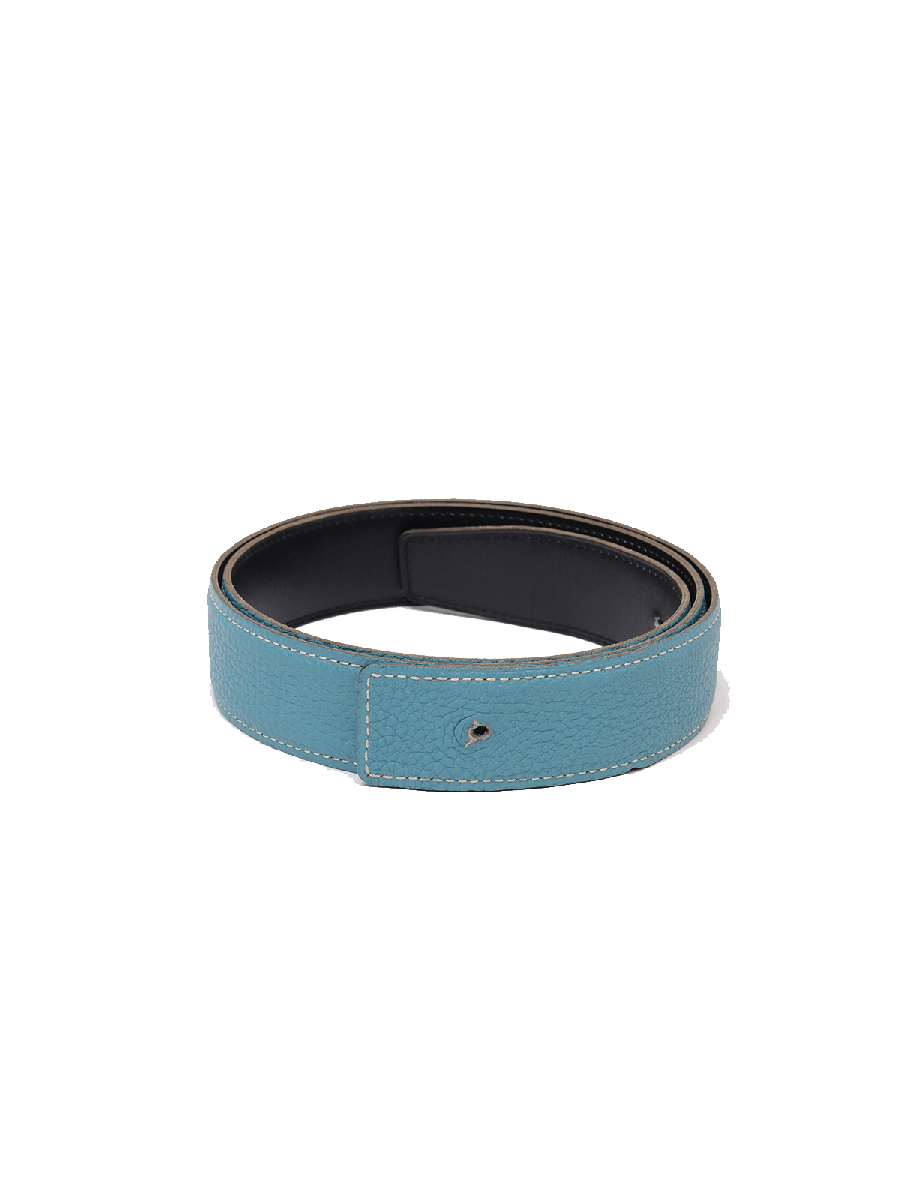 Hermes Blue & Black Unisex Belt in Size 90