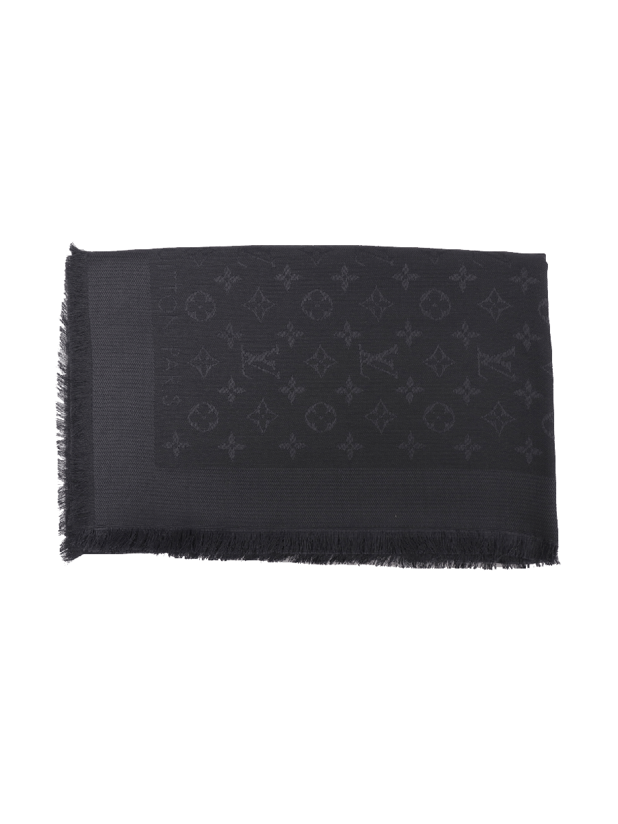 Louis Vuitton Monogram Shawl (Charcoal Grey)