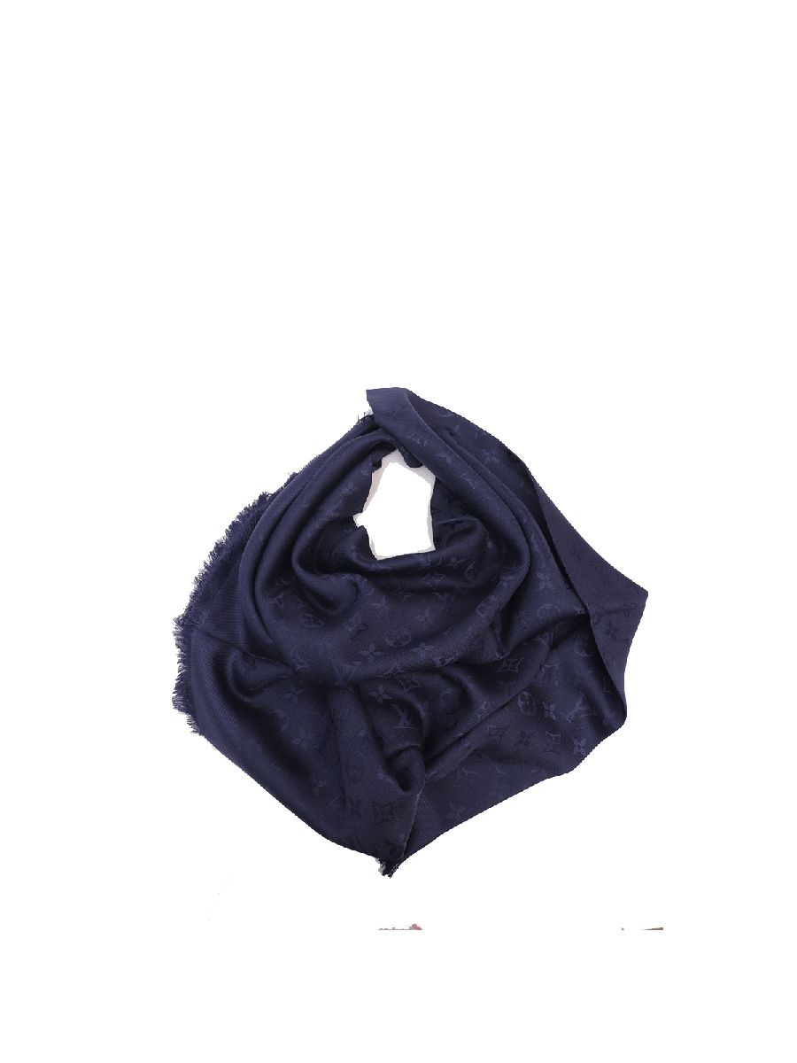 Louis Vuitton monogram shawl - night blue