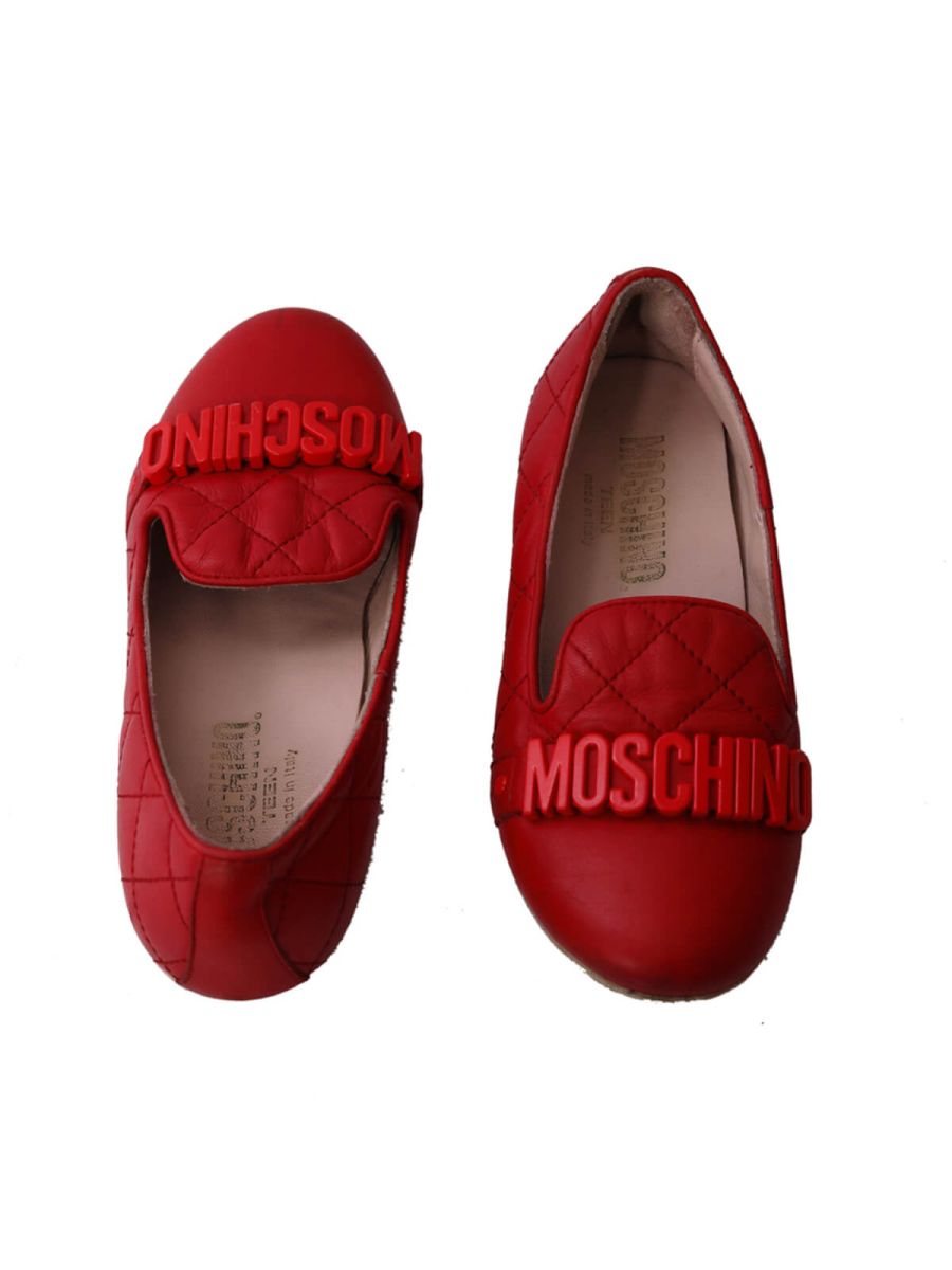Moschino Red Belle Flats - Size 30