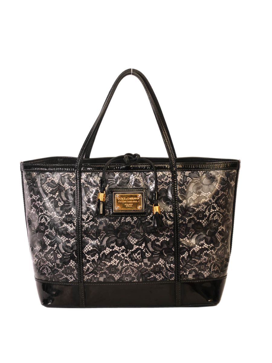 D&G Miss Sicily Lace Print Tote