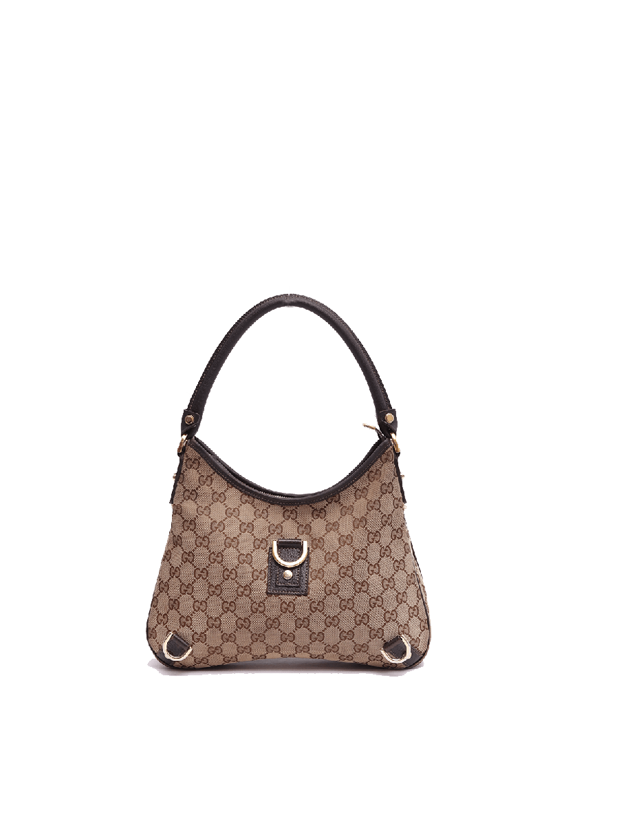 Gucci Brown/Beige GG Canvas Abbey Shoulder Bag
