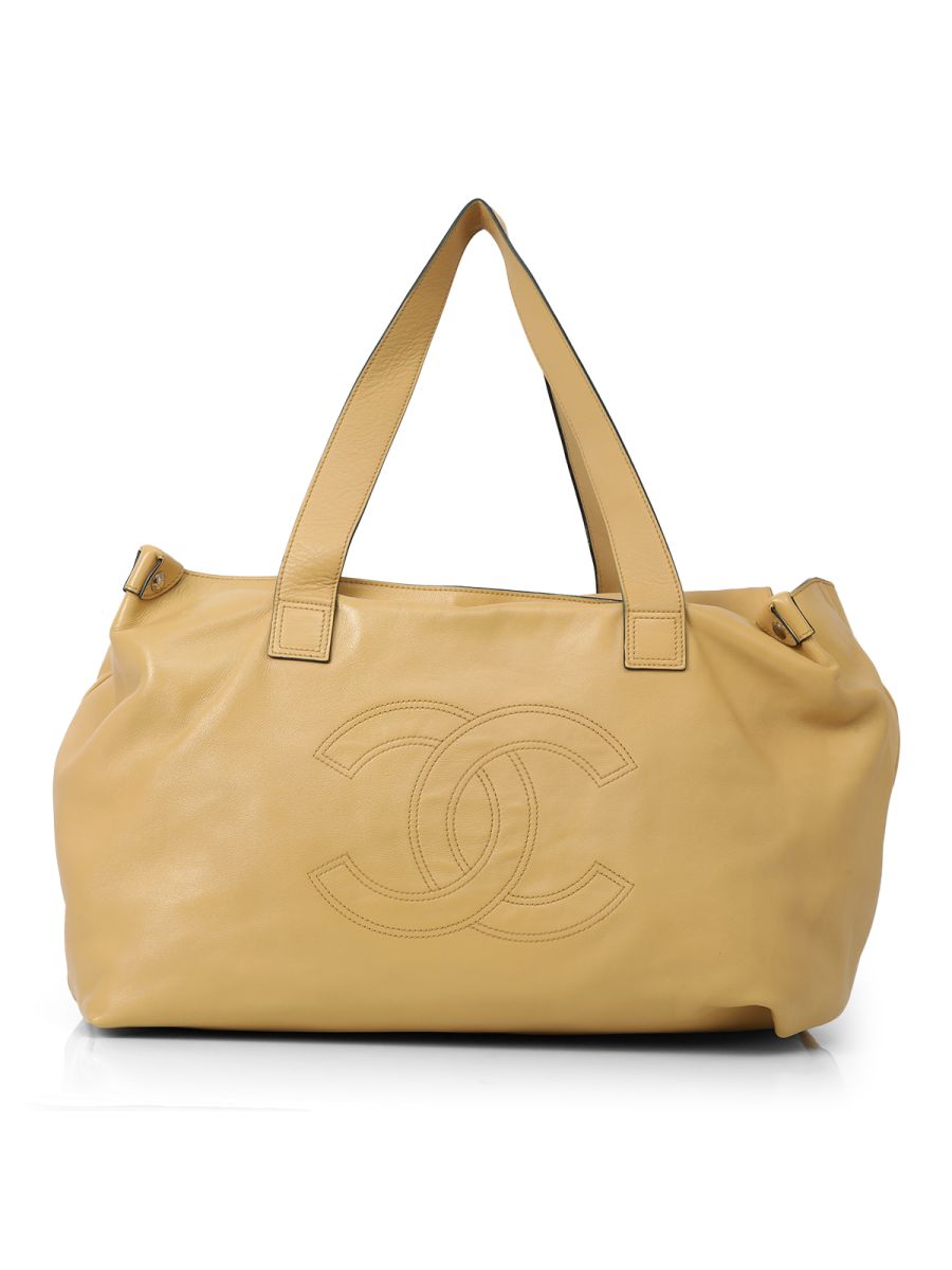Chanel Large Edgy Leather Tote Bag