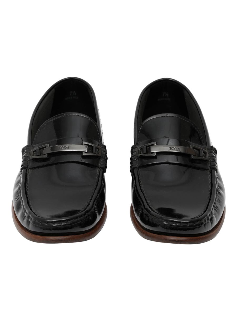 Black Patent Leather Men's Shoes/Size-7.5 UK
