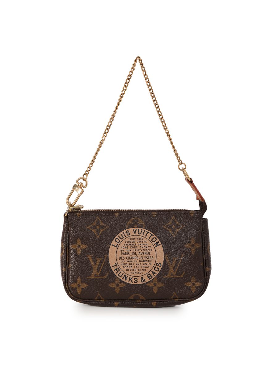 Louis Vuitton Monogram Trunks And Bags Mini Pochette Accessories