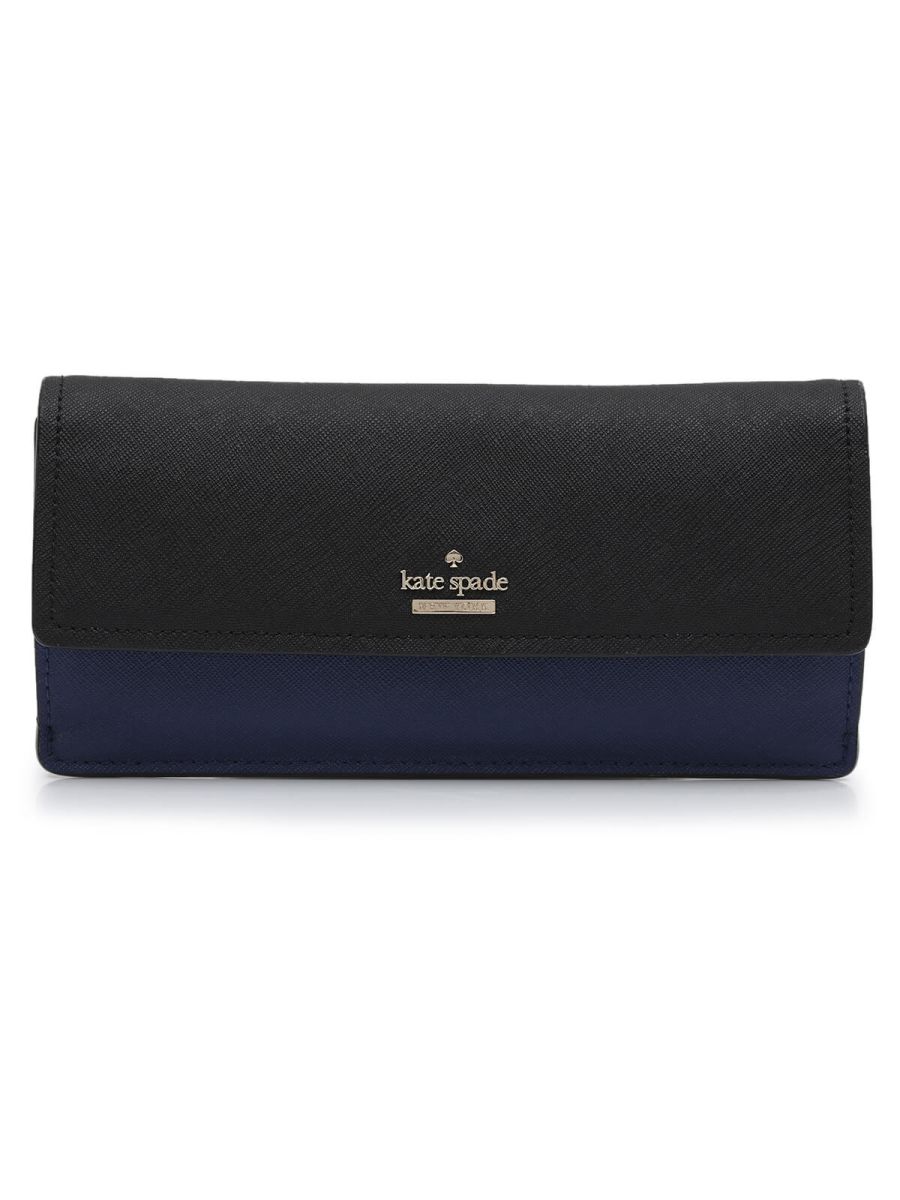 Blue/Black Flap Women's Wallet 