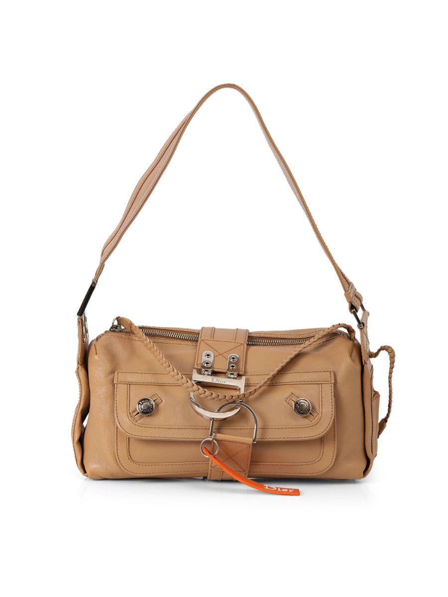 Dior Beige Small Leather Flight East West Bag