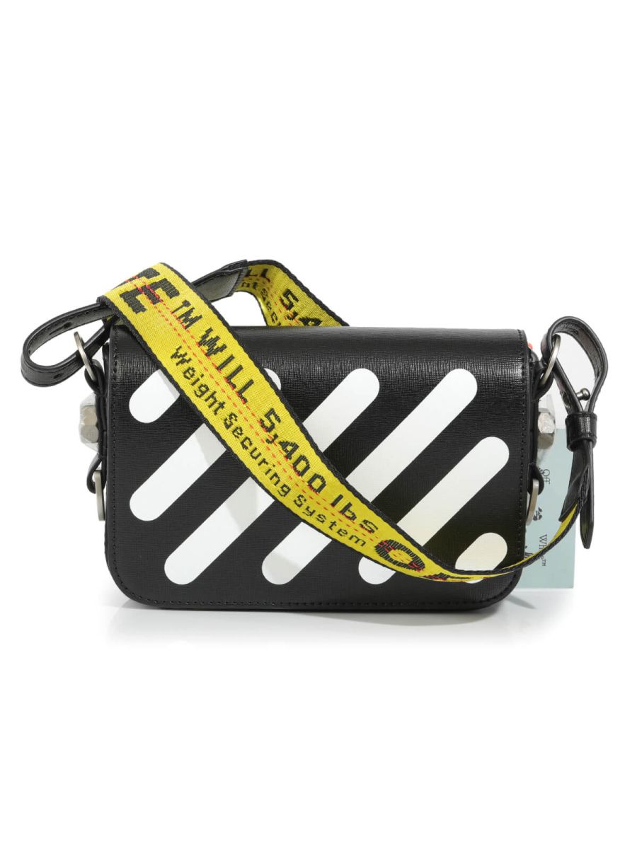 Handbag Reveal: Off White c/o Virgil Abloh Binder Clip Black Flap Bag 
