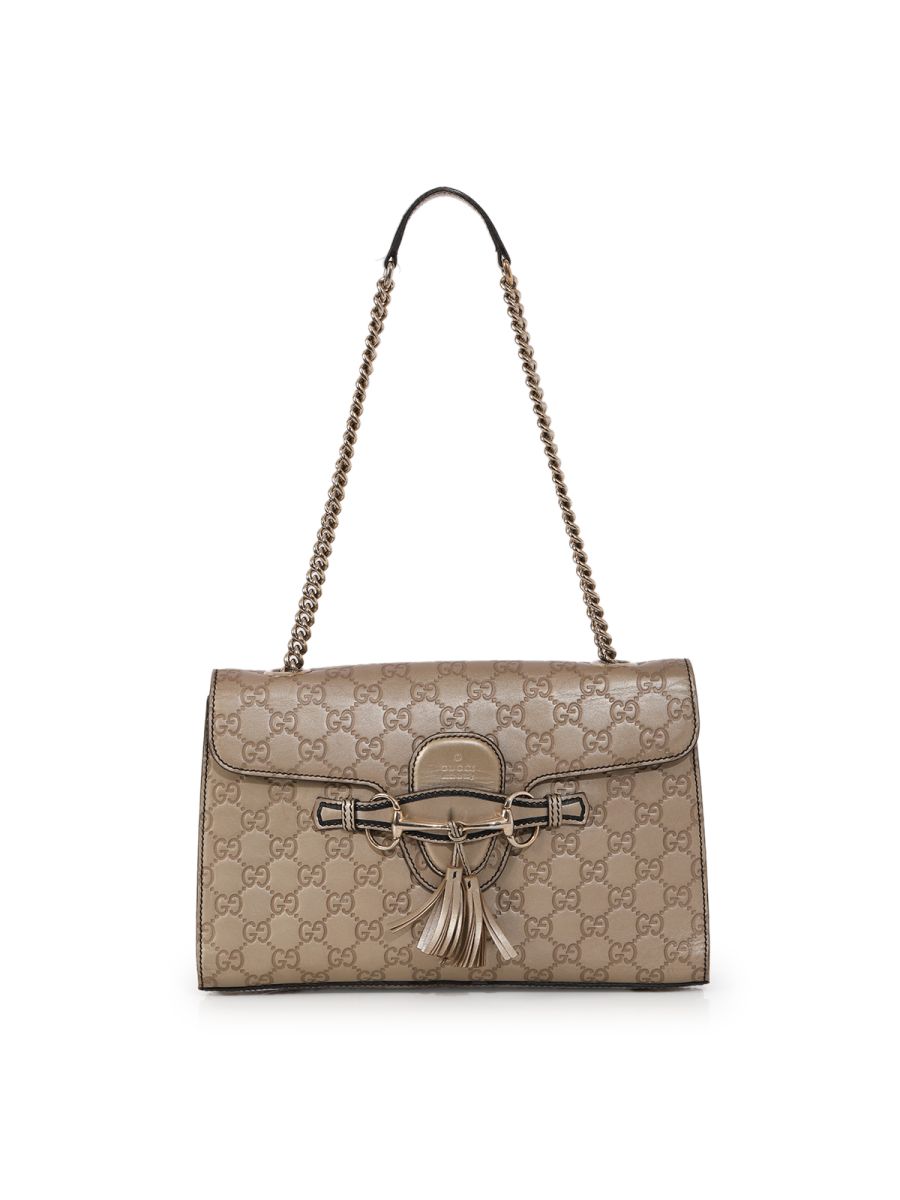 Gucci Guccissima Leather Emily Shoulder Bag Medium