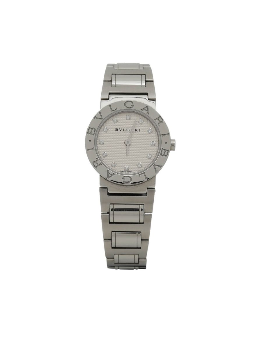 Bvlgari Silver Women's Watch With Extra Chain Link/Dial Size-24MM