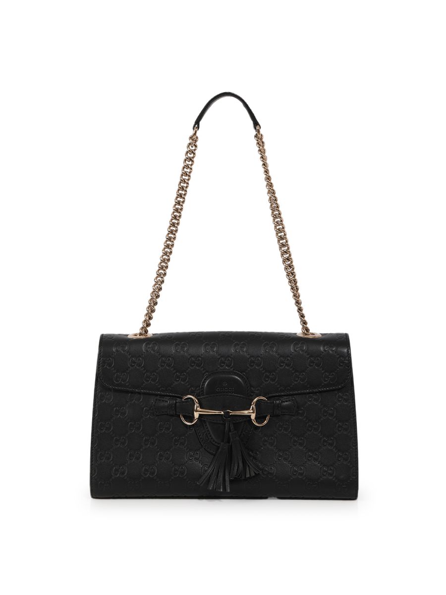 Gucci Emily Guccissima Chain Shoulder Bag Medium